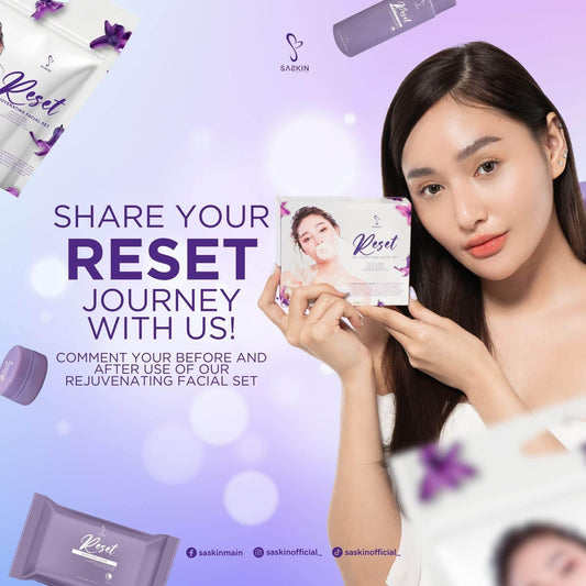Saskin Reset Rejuvenating Facial Set – Clear, Smooth & Glowing Skin - MZG Health & Beauty Imports