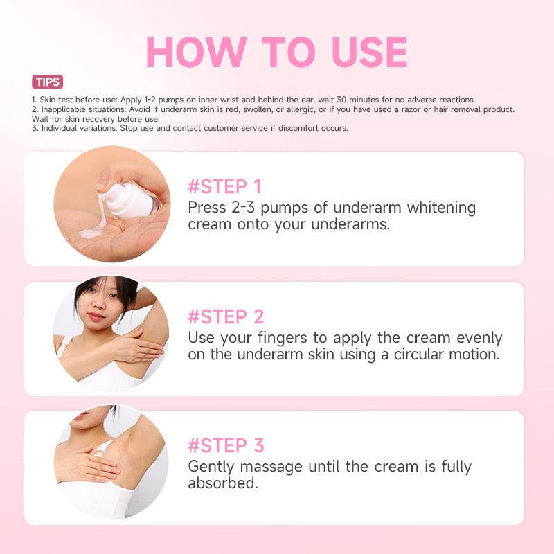 ￼GMEELAN Sakura Underarm Whitening Cream Body Pearl Moisturizer 30g