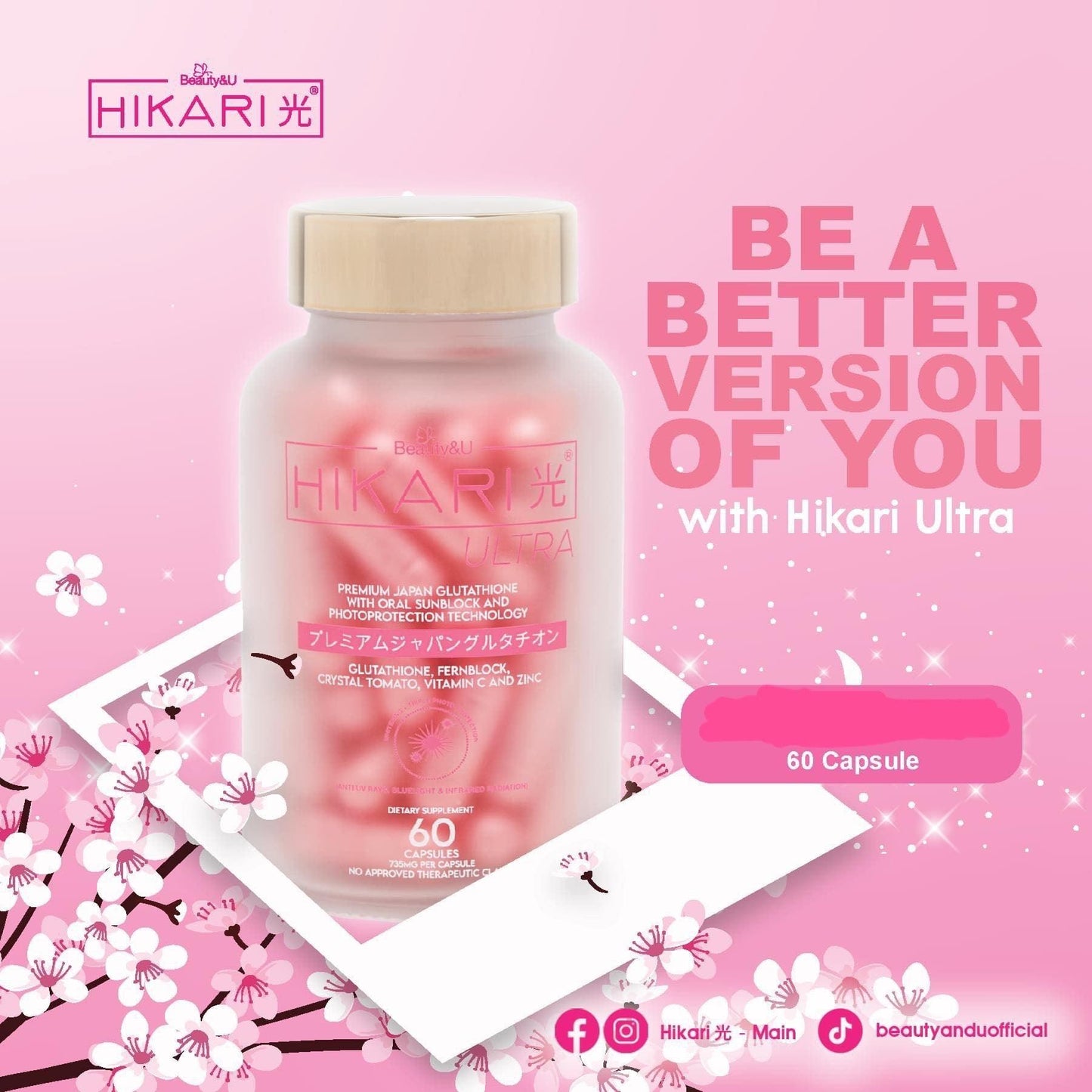 Hikari Ultra Glutathione 60 Capsules