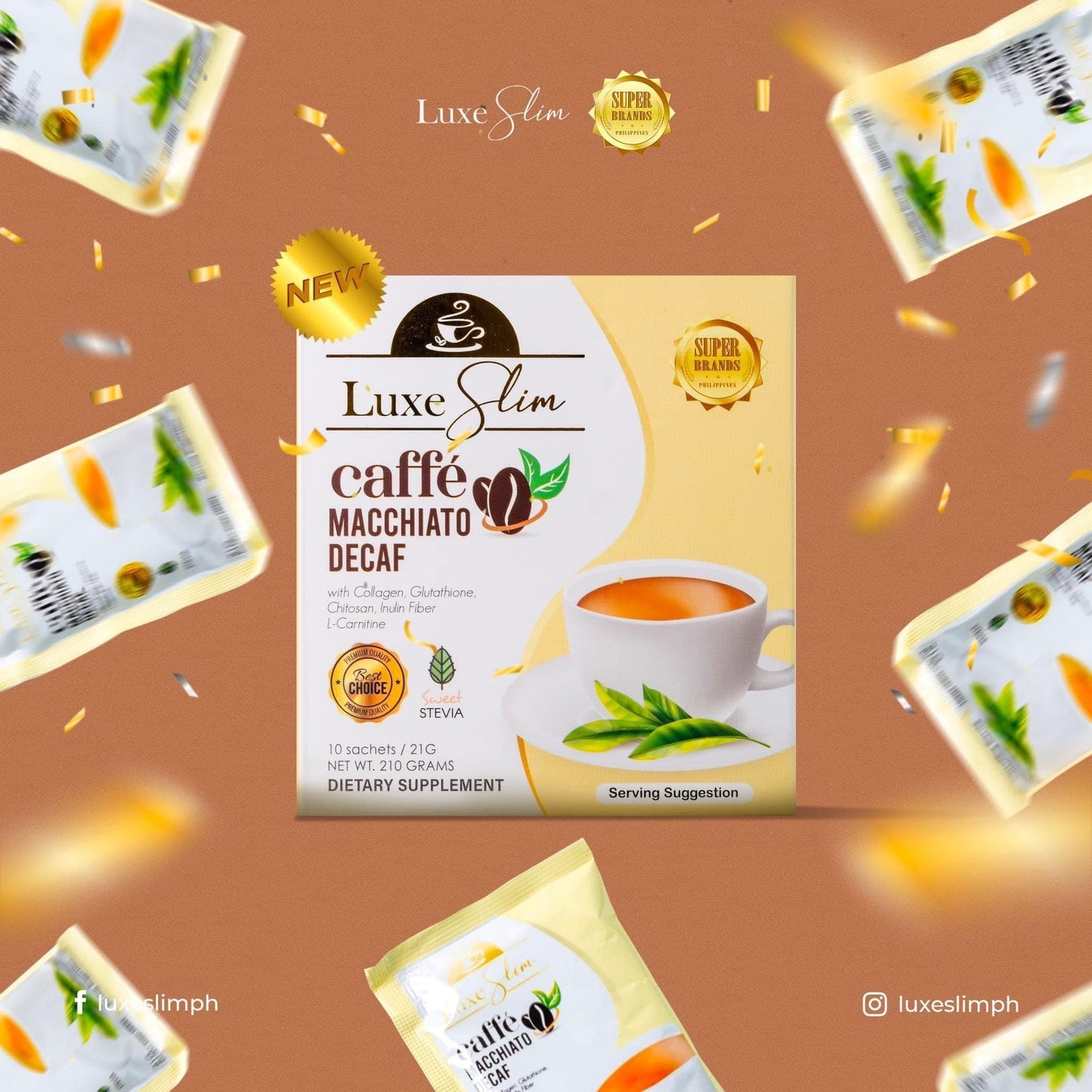 Luxe Slim Caffee Macchiato Decaf