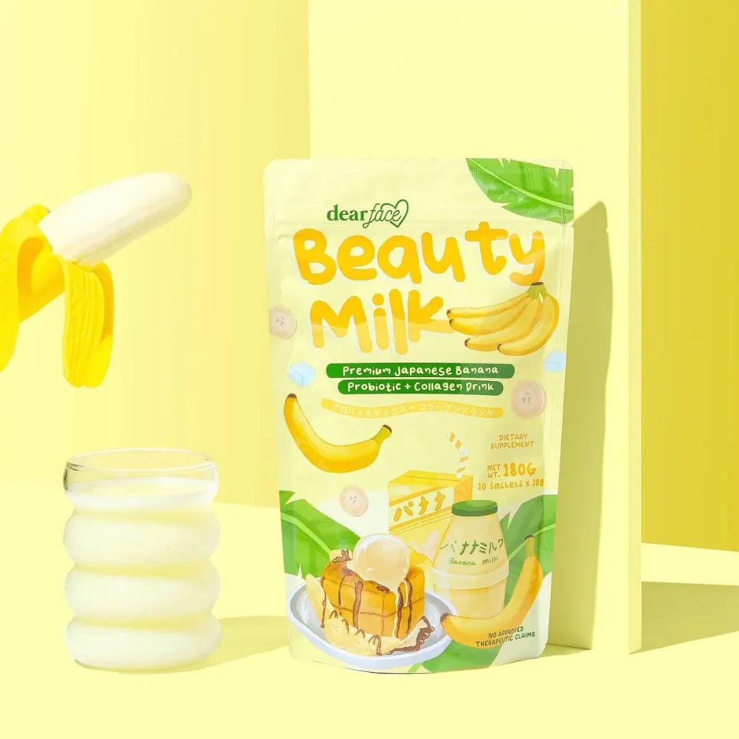 Dear Face Beauty Milk Premium Japanese Banana Probiotic + Collagen Drink