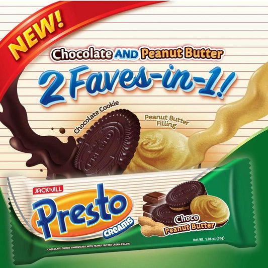 ￼Presto Creams Choco Peanut Butter (30g x 10) - MZG Health & Beauty Imports