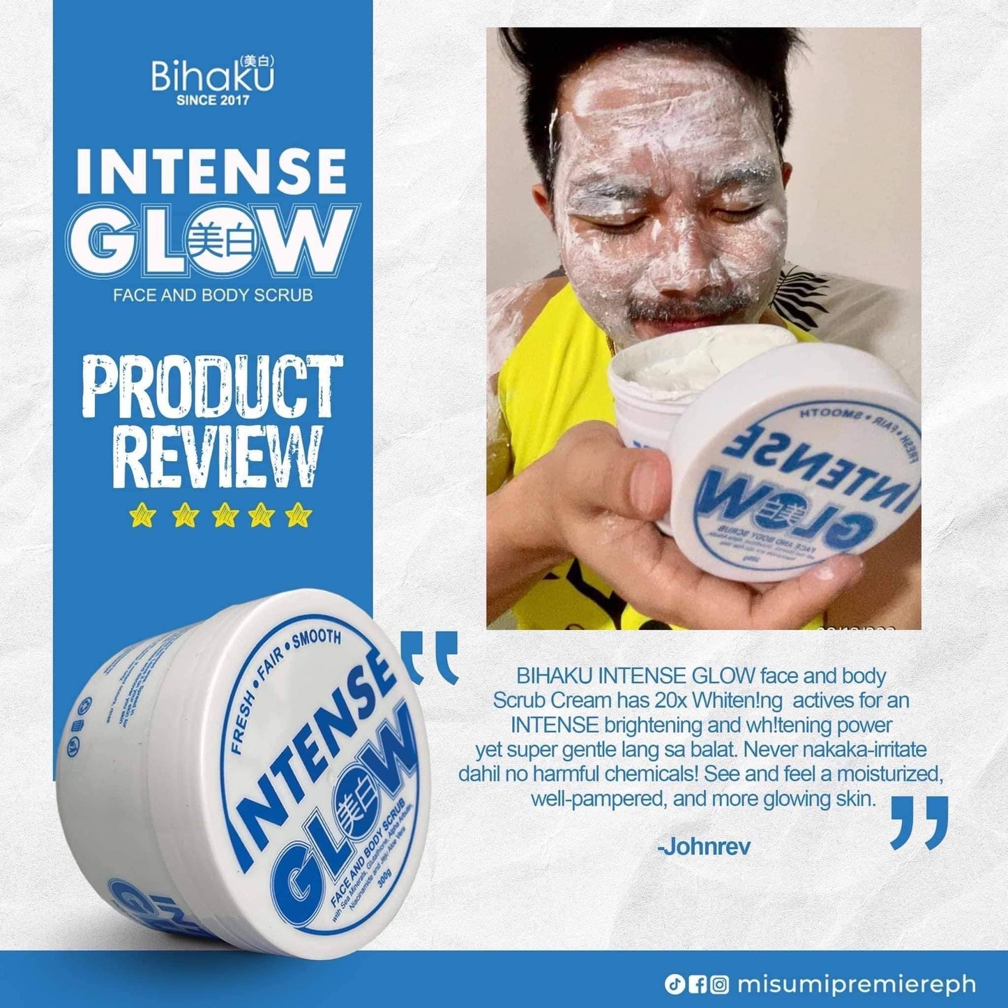 Bihaku Intense Glow Face and Body Scrub