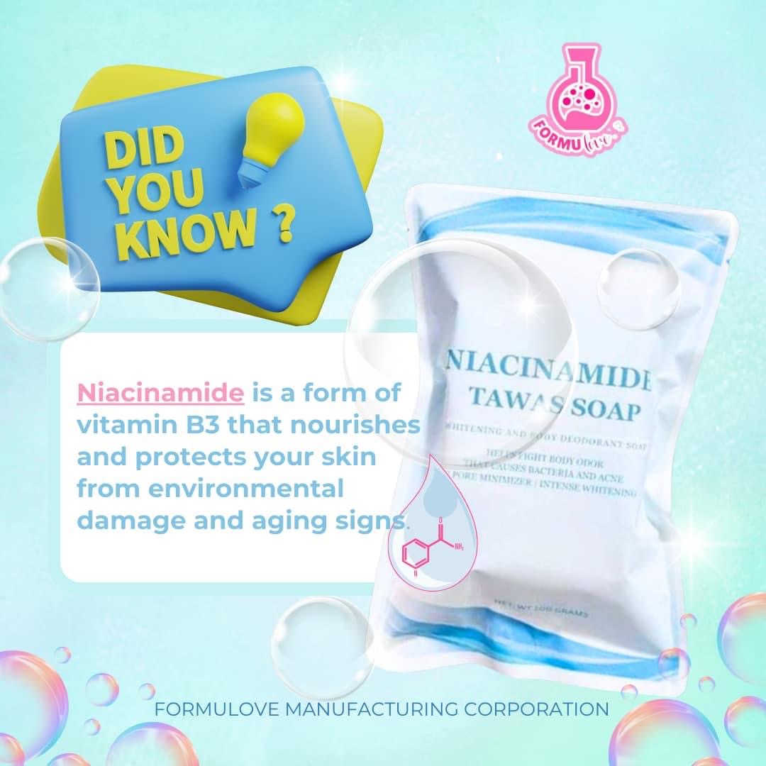 ￼Niacinamide Tawas Soap Cleanses Skin Instant Whitening