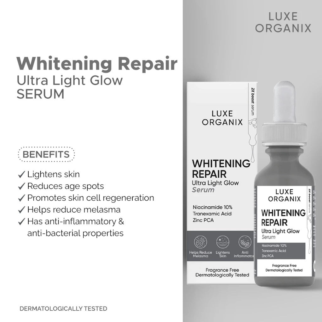 ￼LUXE ORGANIX Whitening Repair Ultralight Glow Serum 30ml