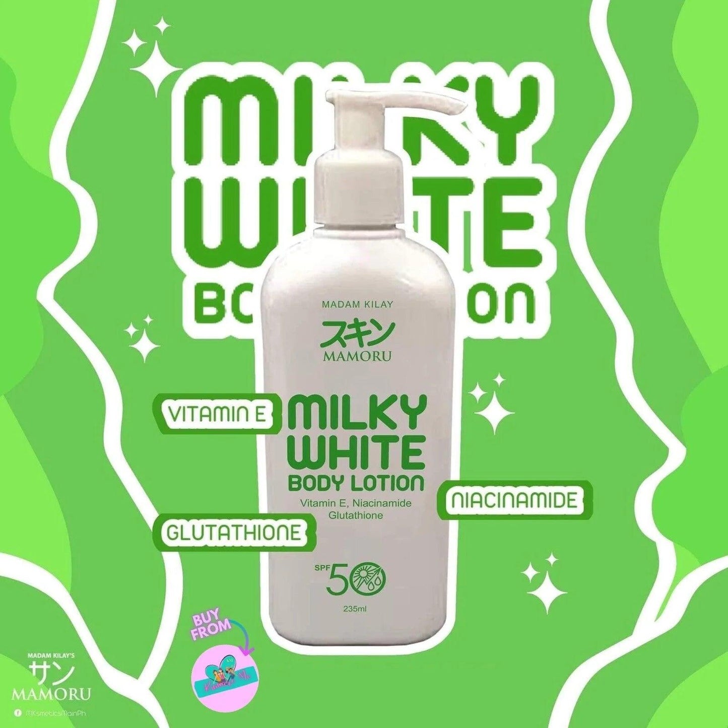 Madam Kilay Mamoru Milky White Body Lotion