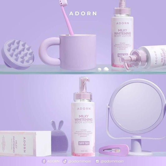 Adorn Milky Whitening Body Lotion SPF 50 – Brighten & Protect Skin - MZG Health & Beauty Imports