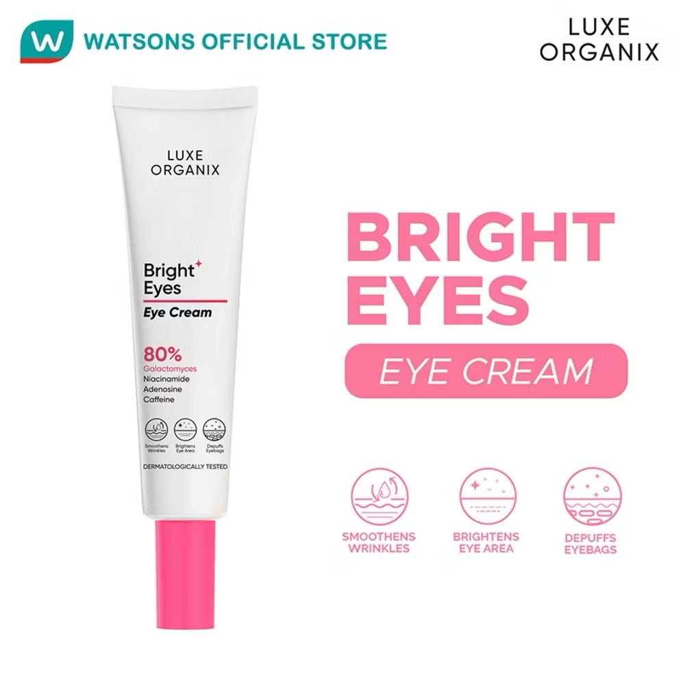 LUXE ORGANIX Bright Eyes Eye Cream 80% Galactomyces 15g
