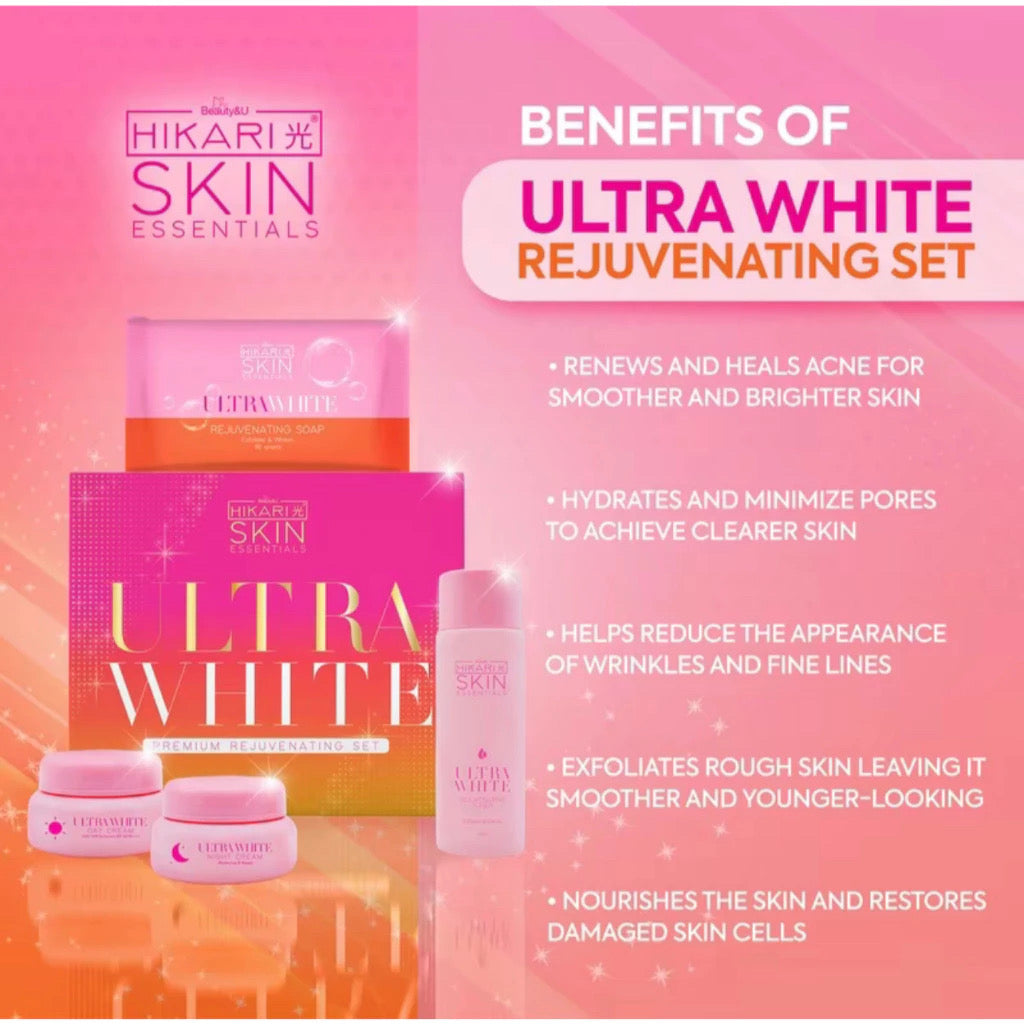 ￼Hikari Ultra White Premium Rejuvenating Set Whitening Kit