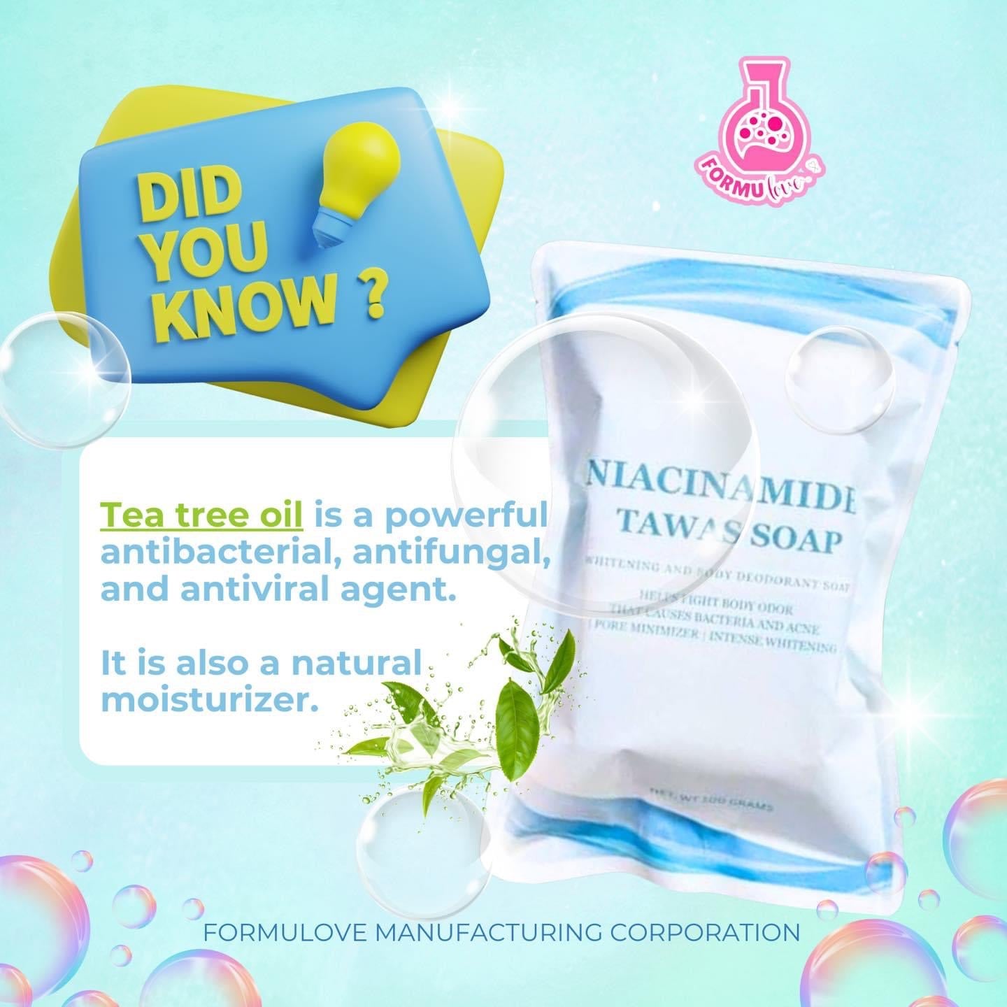 ￼Niacinamide Tawas Soap Cleanses Skin Instant Whitening