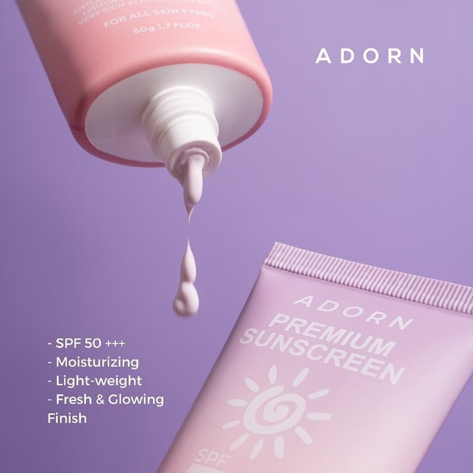 Adorn Premium Sunscreen Spf 50 PA+++ | 50g