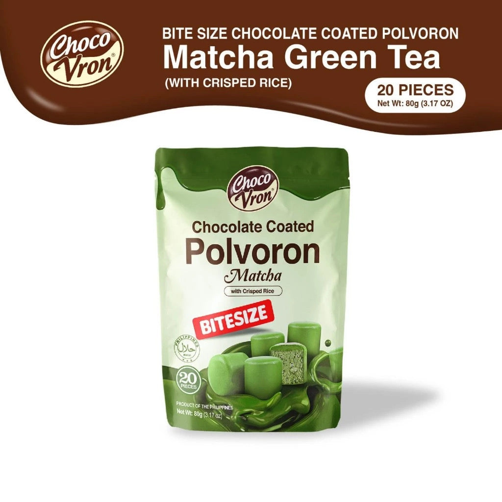 ￼ChocoVron Bite Size Matcha Green Tea 80g