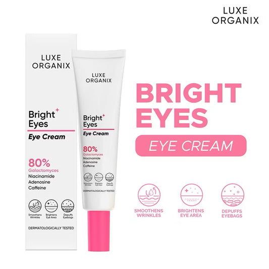 LUXE ORGANIX Bright Eyes Eye Cream 80% Galactomyces 15g
