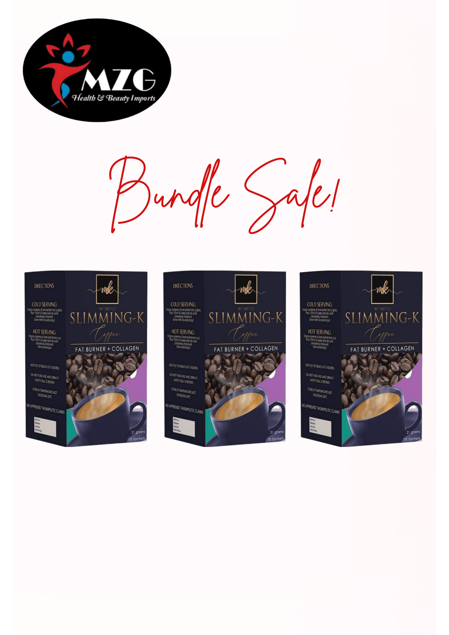 Bundle Sale 3 Boxes Slimming K Coffee by Madam Kilay