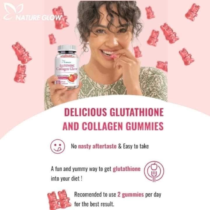 Nature Glow Glutathione Collagen Glow Strawberry Flavor