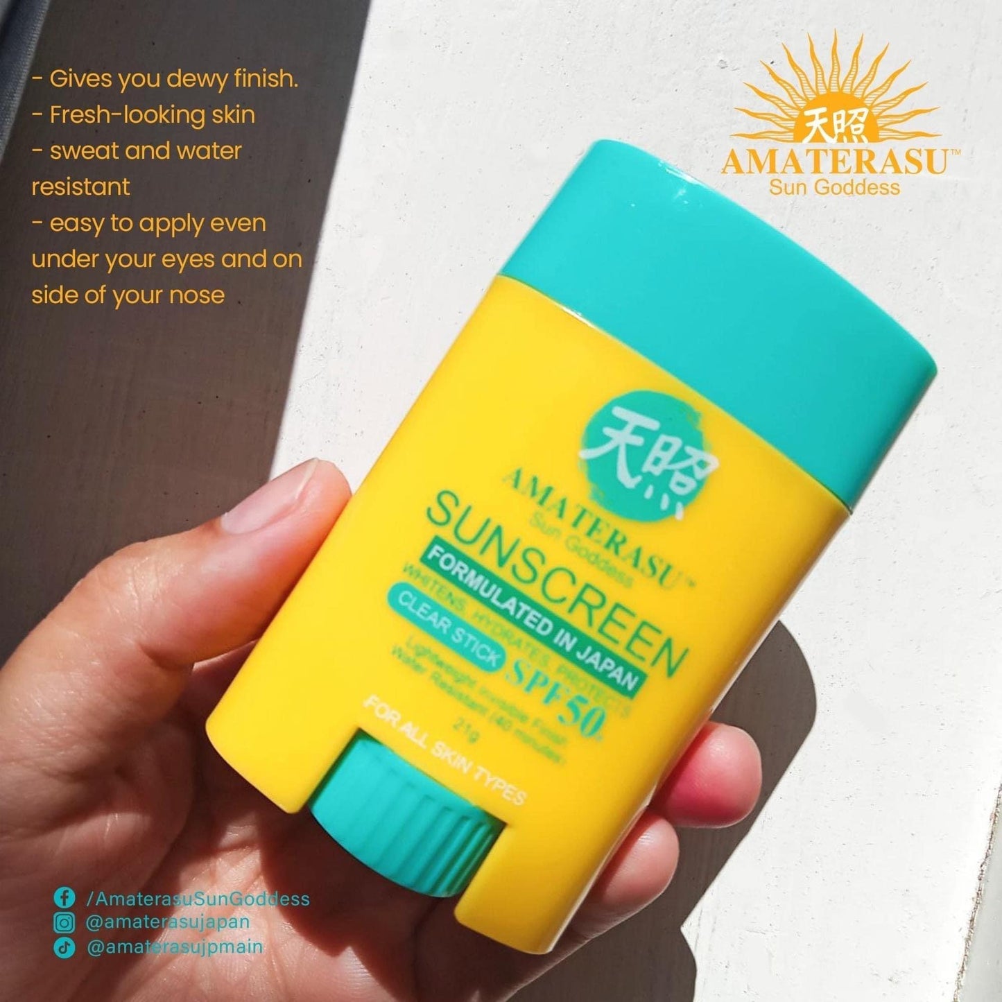 Amaterasu Sun Goddess Sunscreen Clear Stick