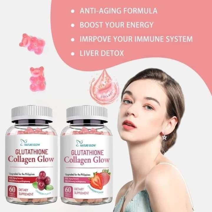 Nature Glow Glutathione Collagen Glow Strawberry Flavor