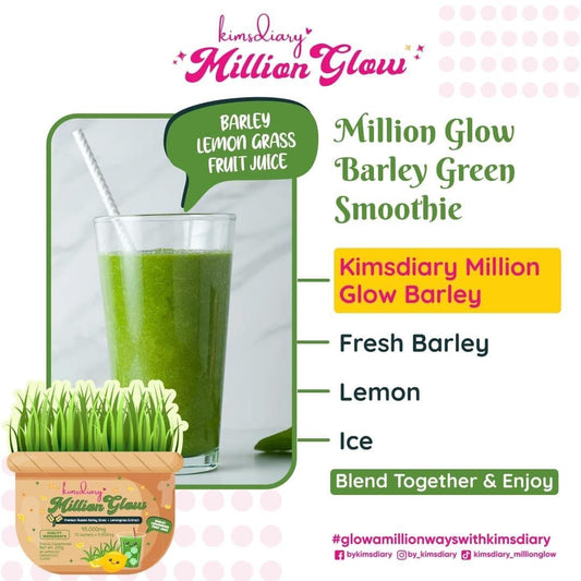 Kimsdiary Million Glow Barley Lemon Grass Fruit Juice