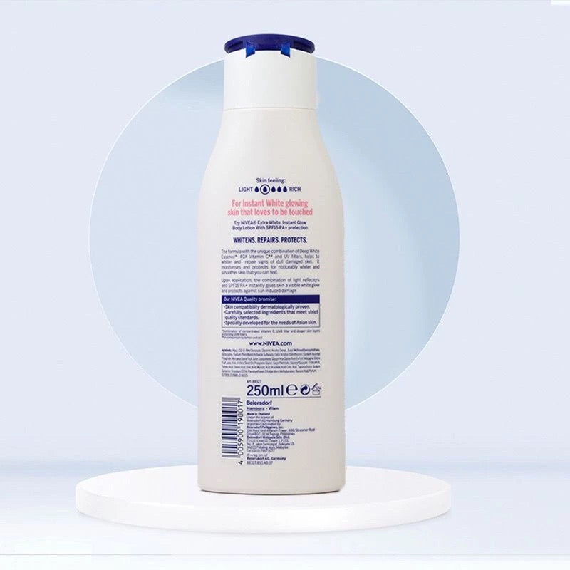 ￼NIVEA Body Lotion Extra White Instant Glow with SPF15 | 250ml