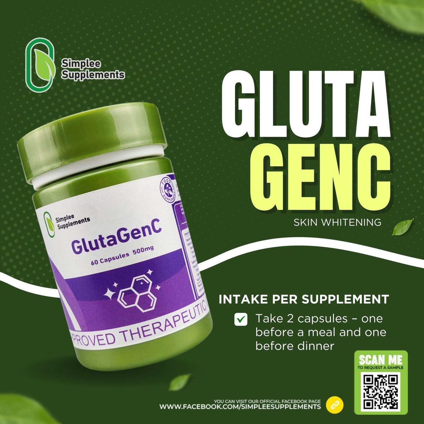 Simplee Supplements GlutaGen C | 60Caps