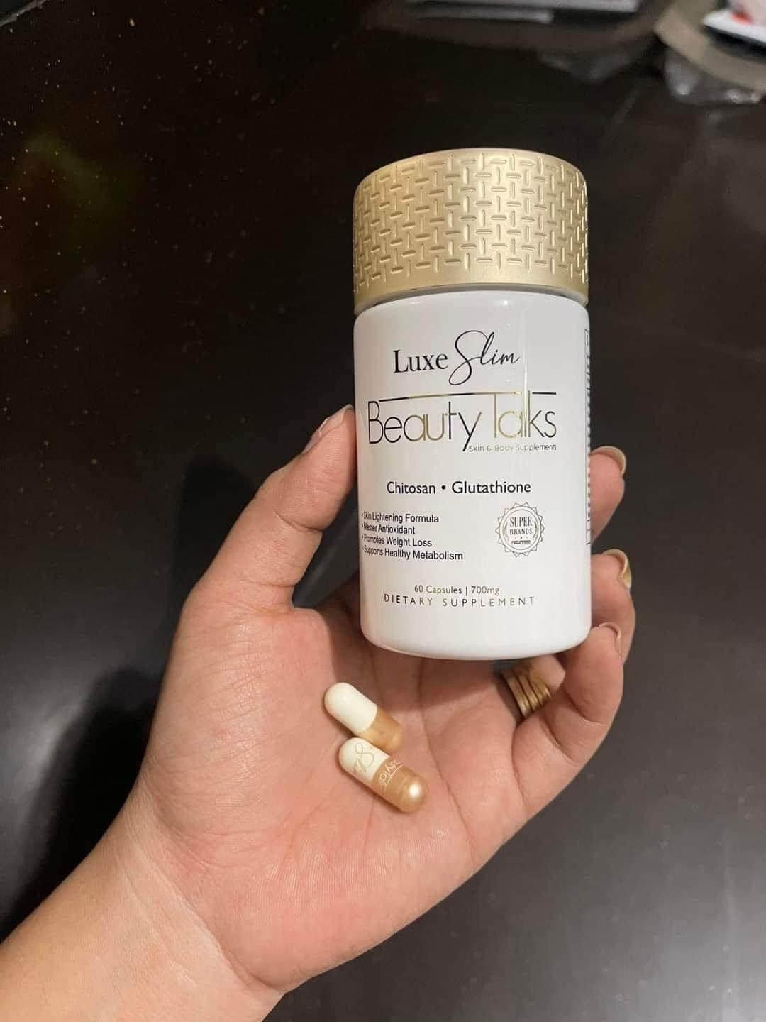 Luxe Slim Beauty Talks Glutathione 60 Capsules MZG Health & Beauty Imports Luxe Slim Beauty Talks Glutathione 60 Capsules MZG Health & Beauty Imports