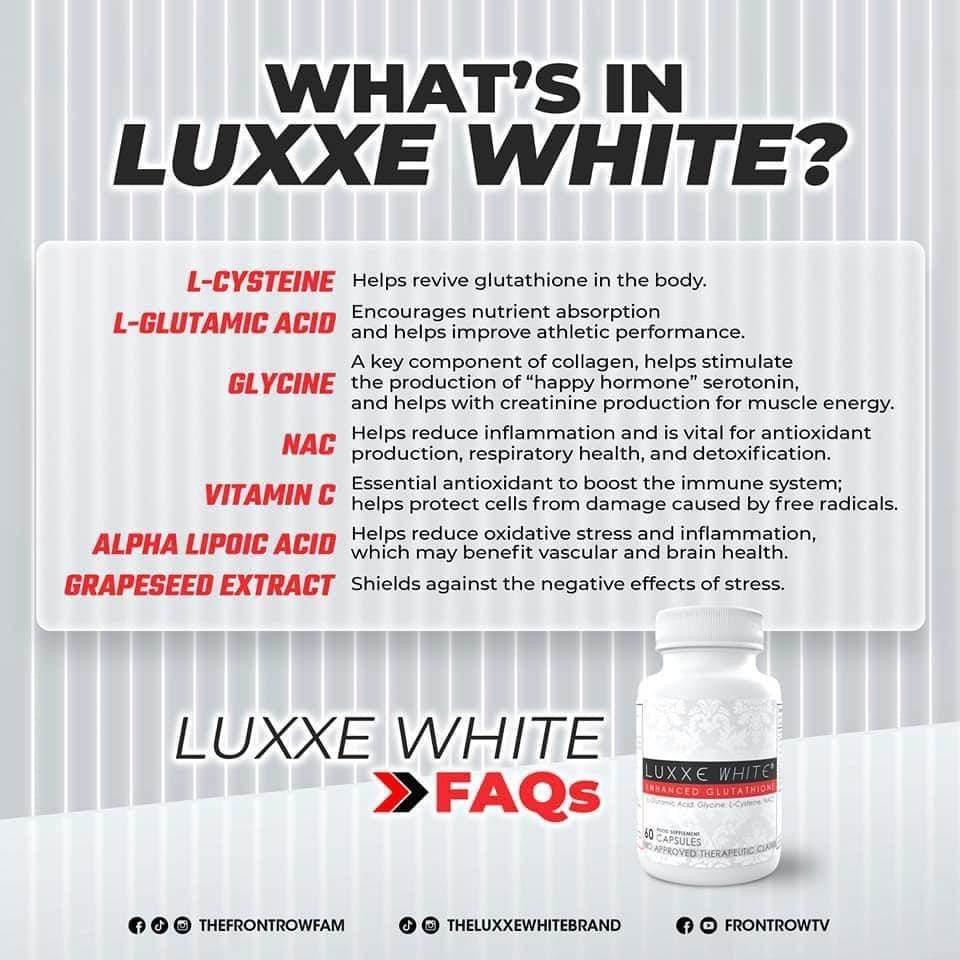 Frontrow Luxxe White Enhanced Glutathione MZG Health & Beauty Imports Frontrow Luxxe White Enhanced Glutathione MZG Health & Beauty Imports