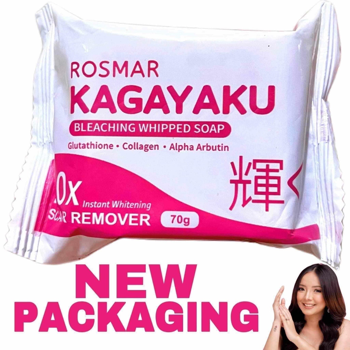 Rosmar Kagayaku Bleaching Whipped Soap 10x Scar Remover