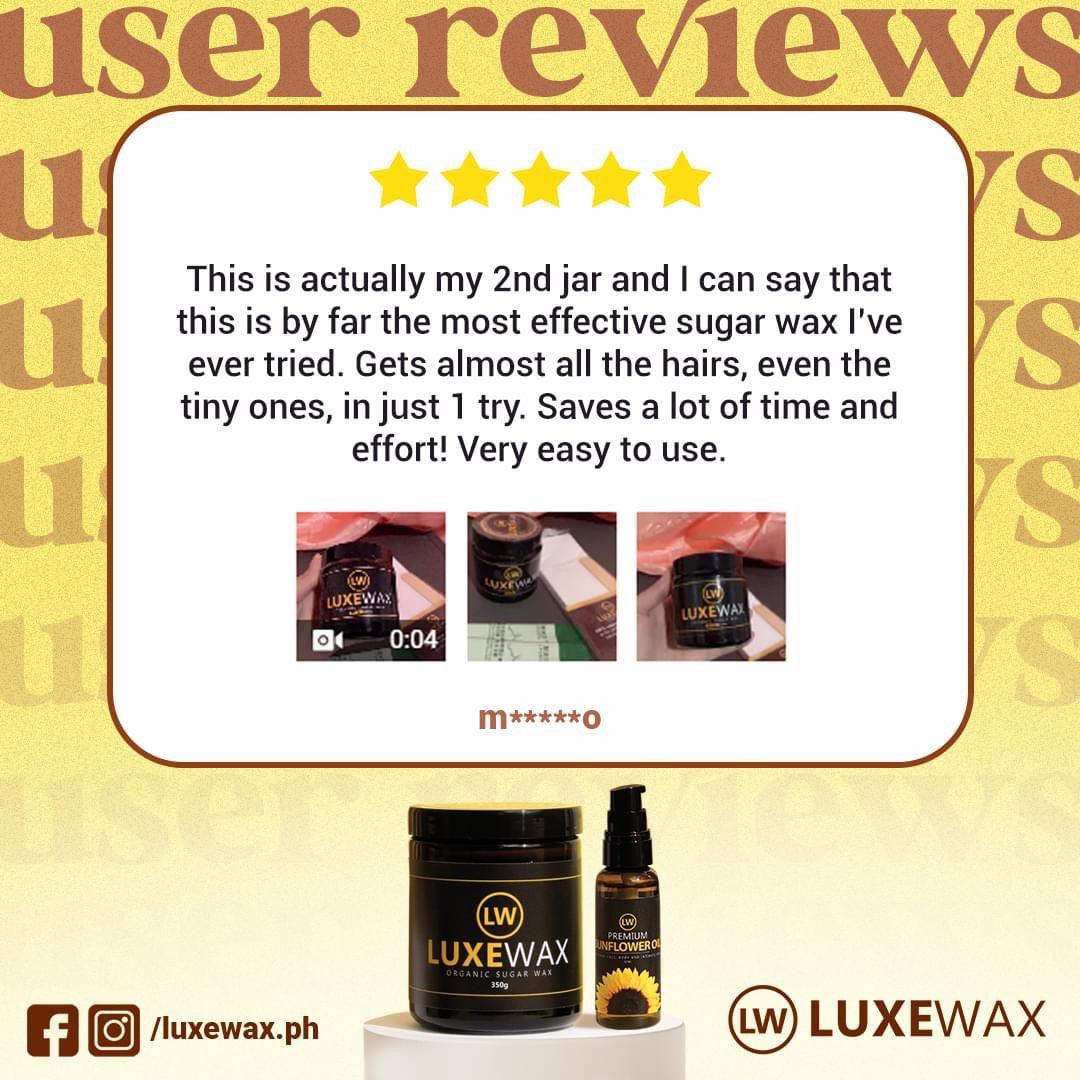 Luxewax Organic Sugar Wax | 250ml