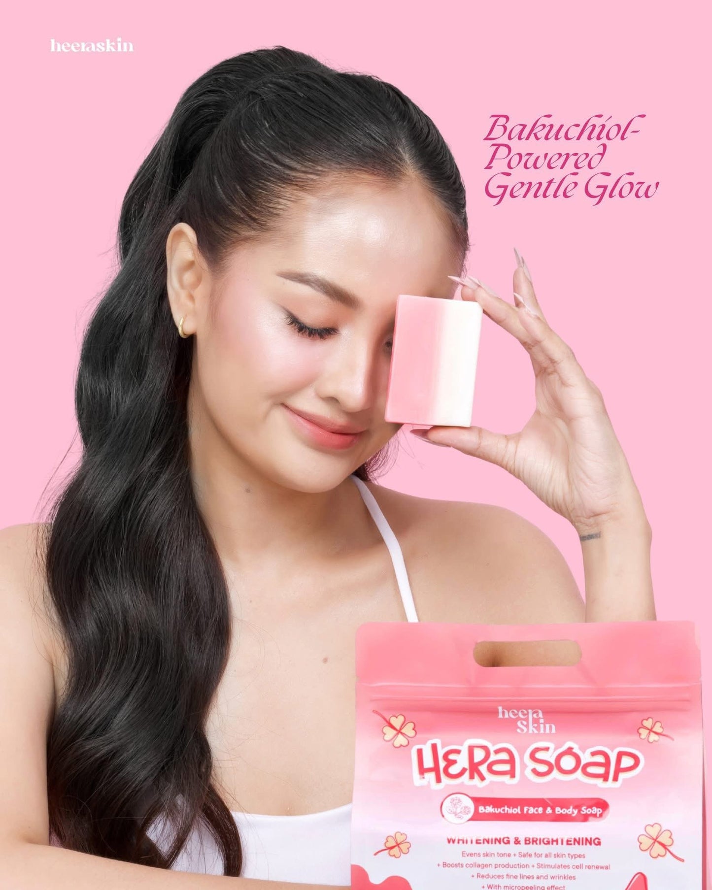 Heera Skin Hera Soap Bakuchiol Face & Body Soap | 5 pcs