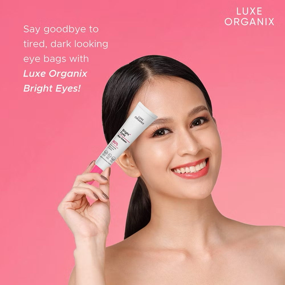 LUXE ORGANIX Bright Eyes Eye Cream 80% Galactomyces 15g
