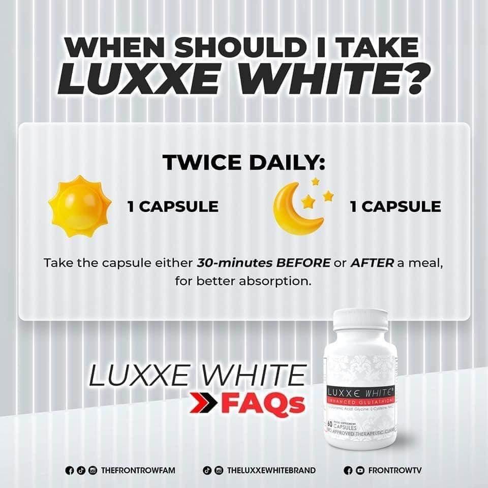 Frontrow Luxxe White Enhanced Glutathione MZG Health & Beauty Imports Frontrow Luxxe White Enhanced Glutathione MZG Health & Beauty Imports