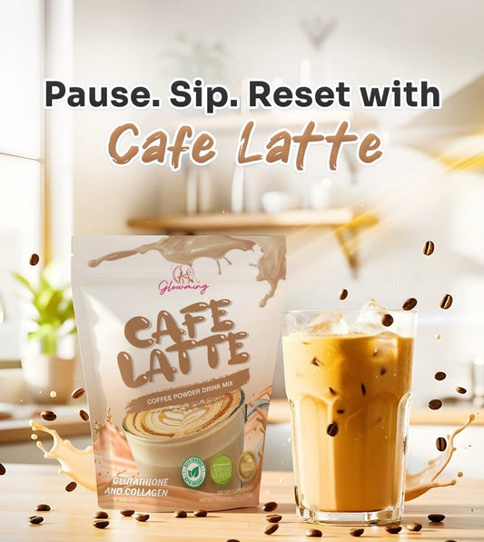 Cc Glam Glowming Cafe Latte Coffee Powder Drink Mix | 10 Sachets