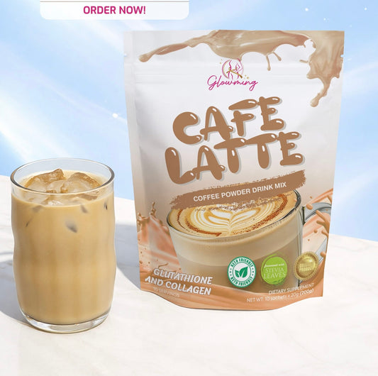 Cc Glam Glowming Cafe Latte Coffee Powder Drink Mix | 10 Sachets