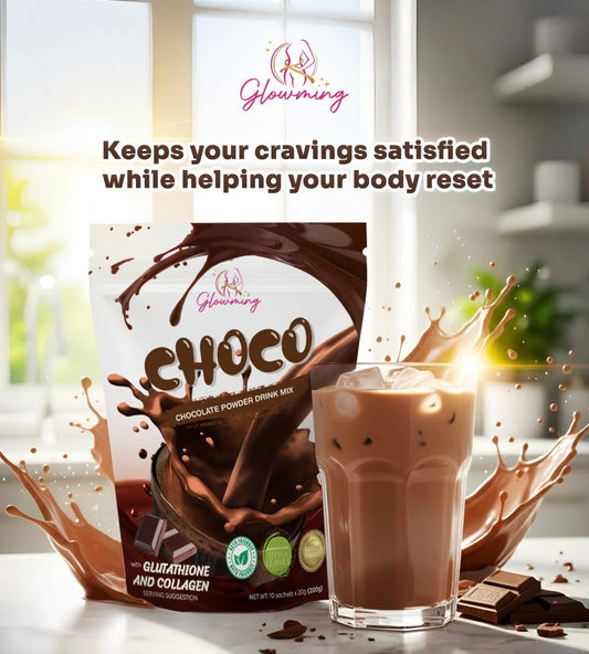 Cc Glam Glowming Choco Chocolate Powder Drink Mix | 10 Sachets
