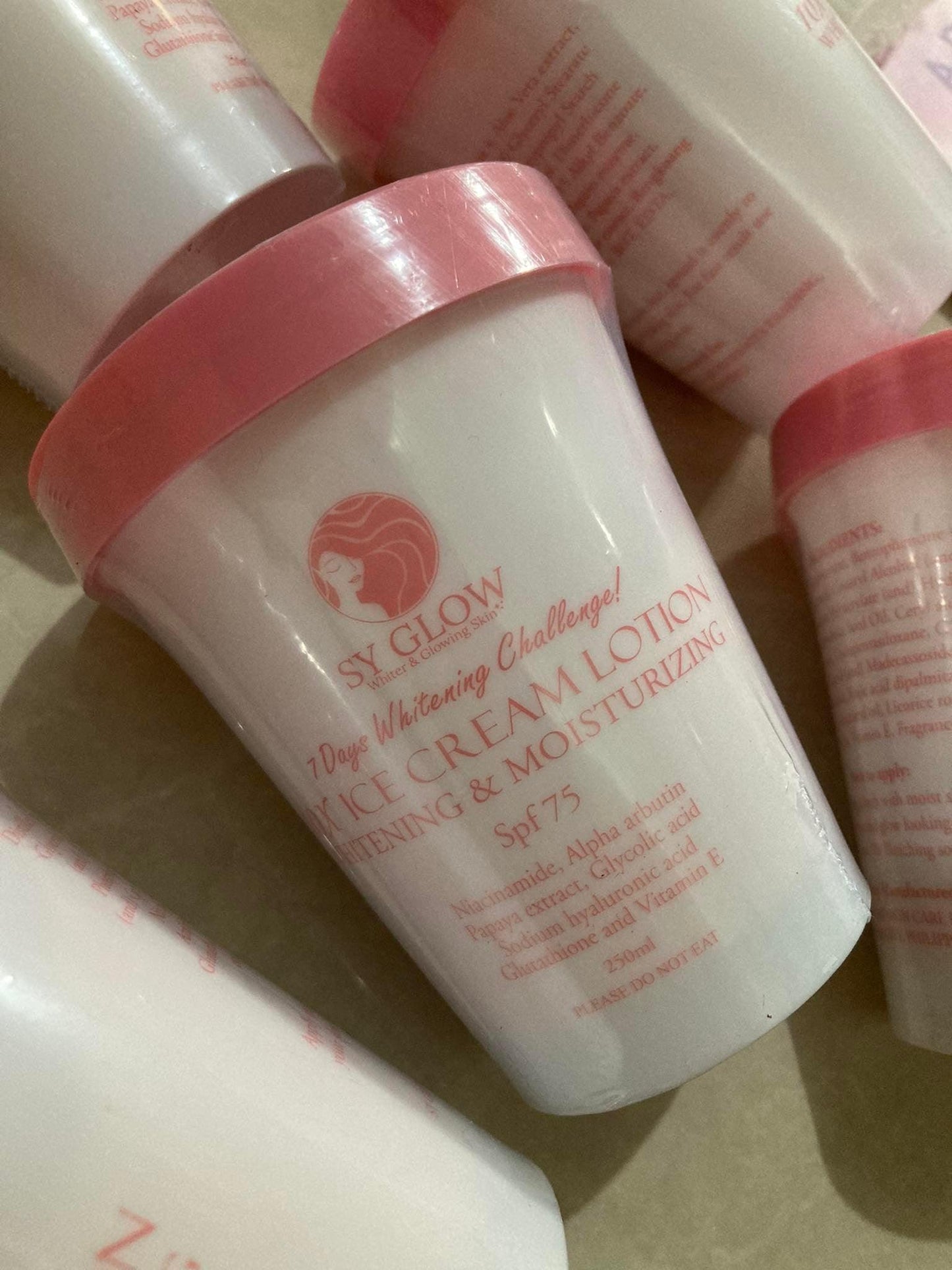 SY Glow 10x Ice Cream Lotion for Body Whitening & Moisturizing 250ml