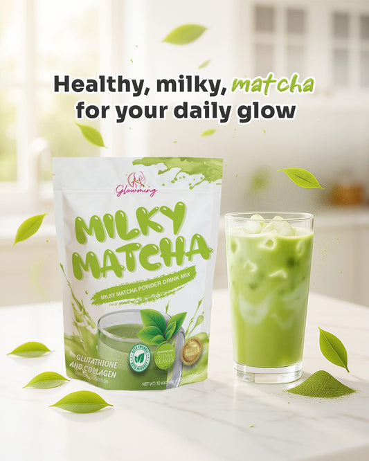 CC Glam Glowming Milky Matcha Powder Drink Mix | 10 Sachets