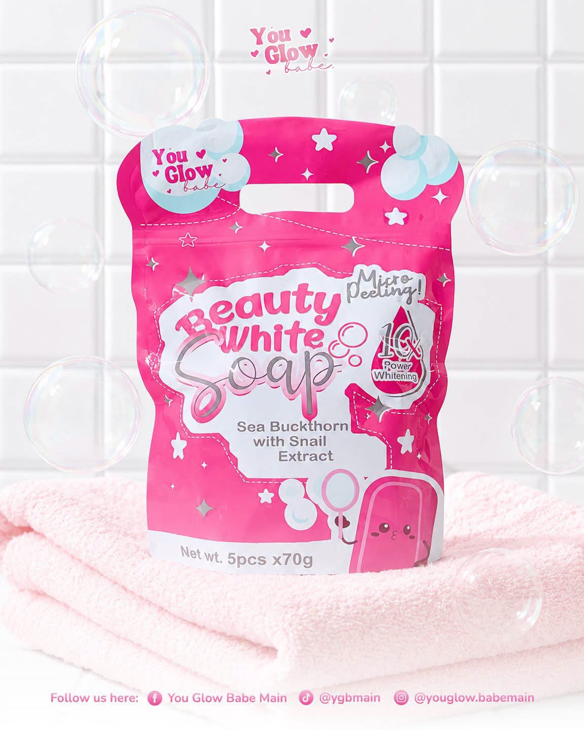You Glow Babe Beauty White Soap |70g x5