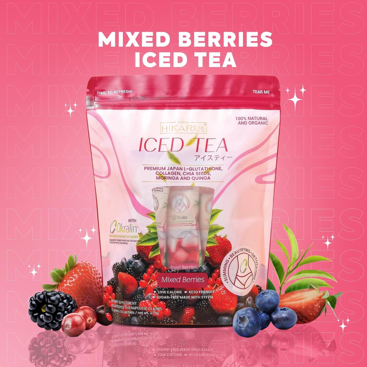 Hikari Iced Tea Mixed Berries Flavor