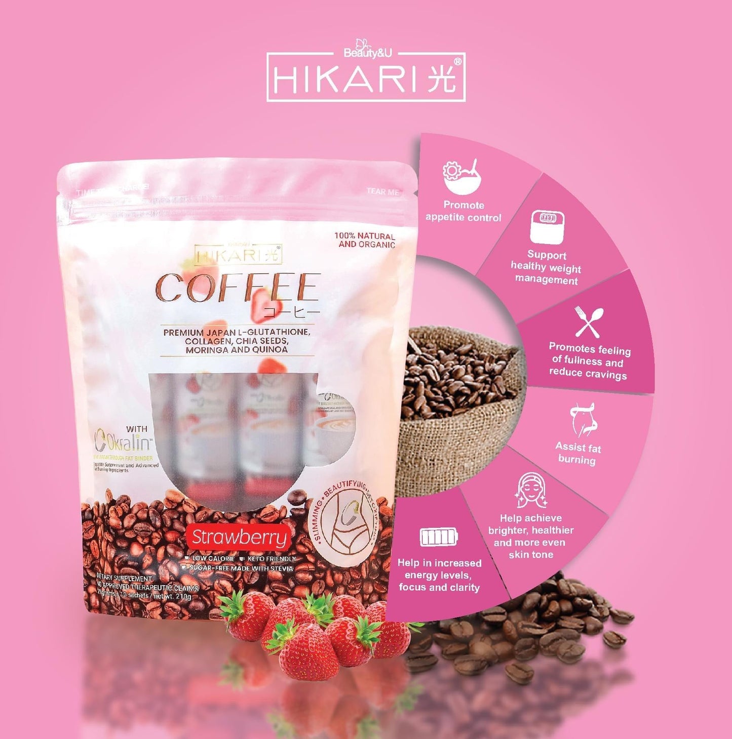 Hikari Coffee Strawberry Flavor