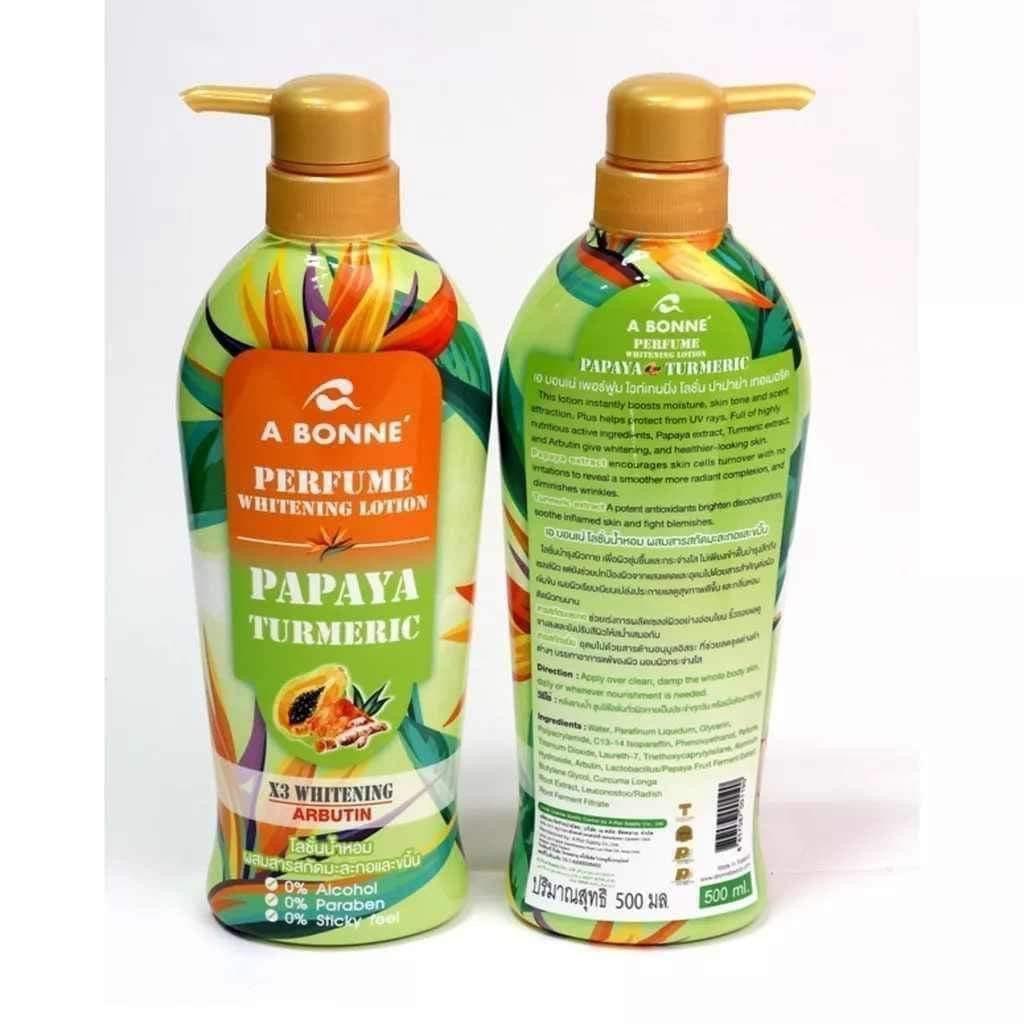 Abonne Perfume Whitening Lotion 500ml Papaya & Turmeric