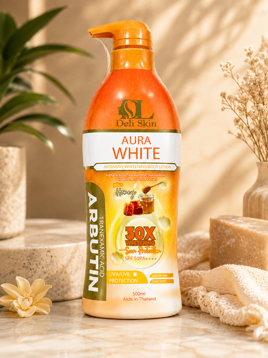 Deli Skin Aura White Body Lotion SPF50 PA++++ | 500ml