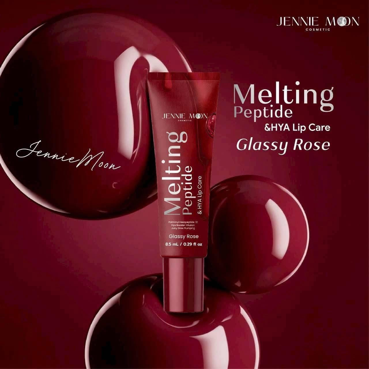 Jennie Moon Melting Peptide & HYA Lip Care – Glassy Rose | 8.5ml