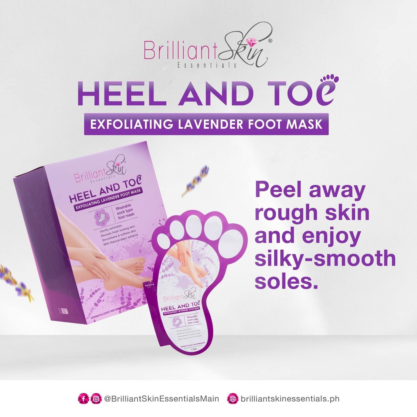 Brilliant Skin Heel and Toe Exfoliating Foot Mask