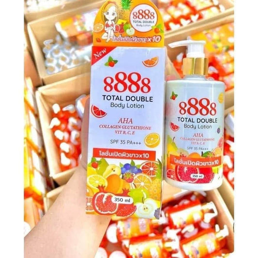 8888 Total Double Body Lotion & Body Serum Spf 35 350ml - MZG Health & Beauty Imports
