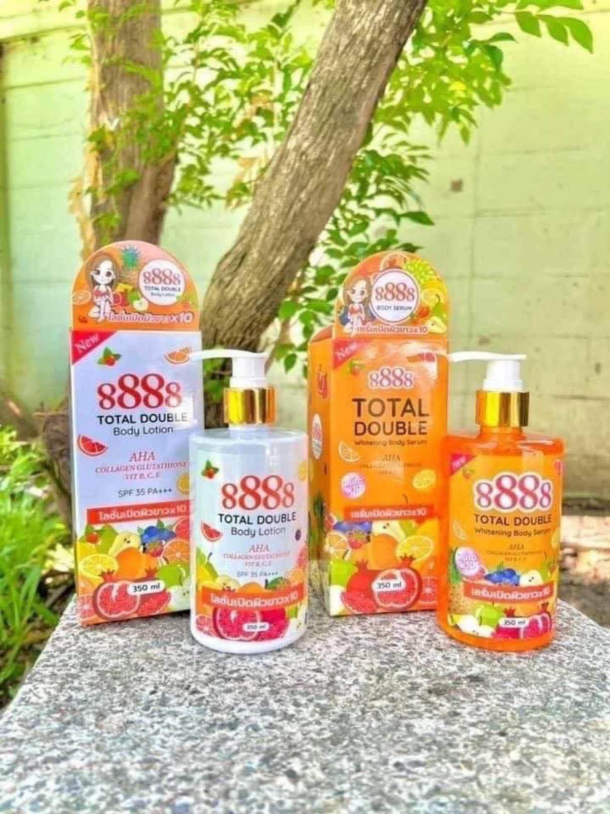 8888 Total Double Body Lotion & Body Serum Spf 35 350ml - MZG Health & Beauty Imports