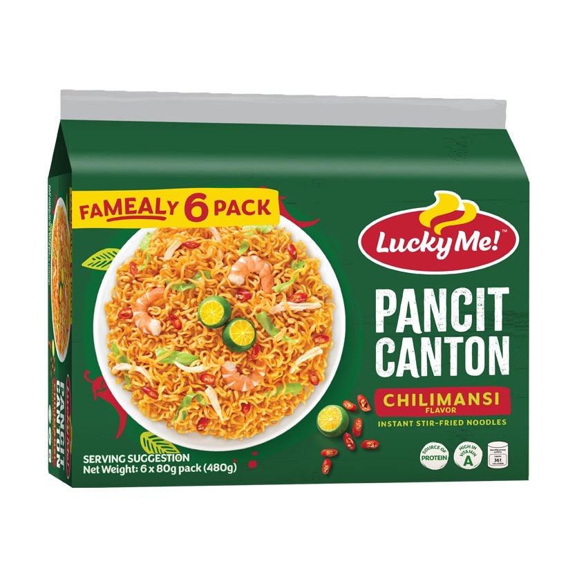 ￼Lucky Me Pancit Canton Chilimansi Multipack (80gx6)