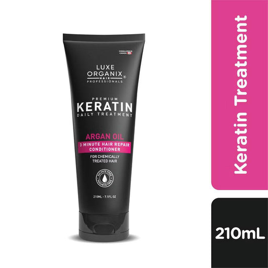 ￼Luxe Organix Premium Keratin Treatment Argan Oil 210ml - MZG Health & Beauty Imports