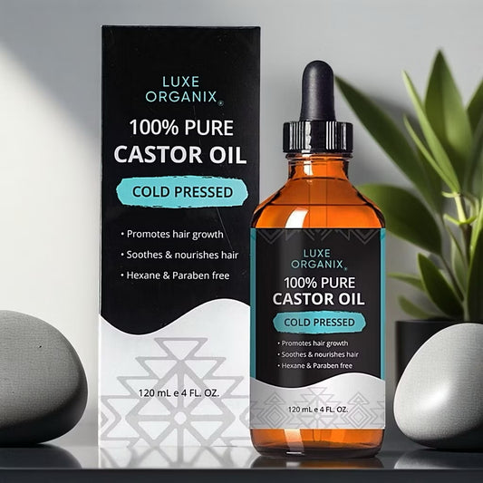 LUXE ORGANIX 100% Pure Castor Oil 120ml - MZG Health & Beauty Imports