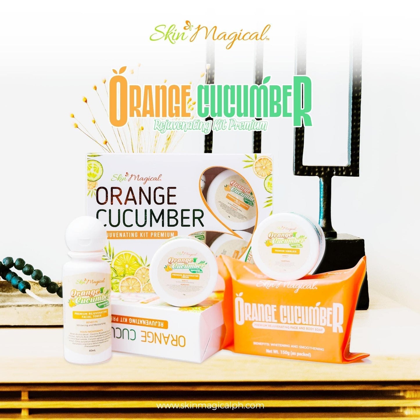 Skin Magical Orange  Cucumber Set