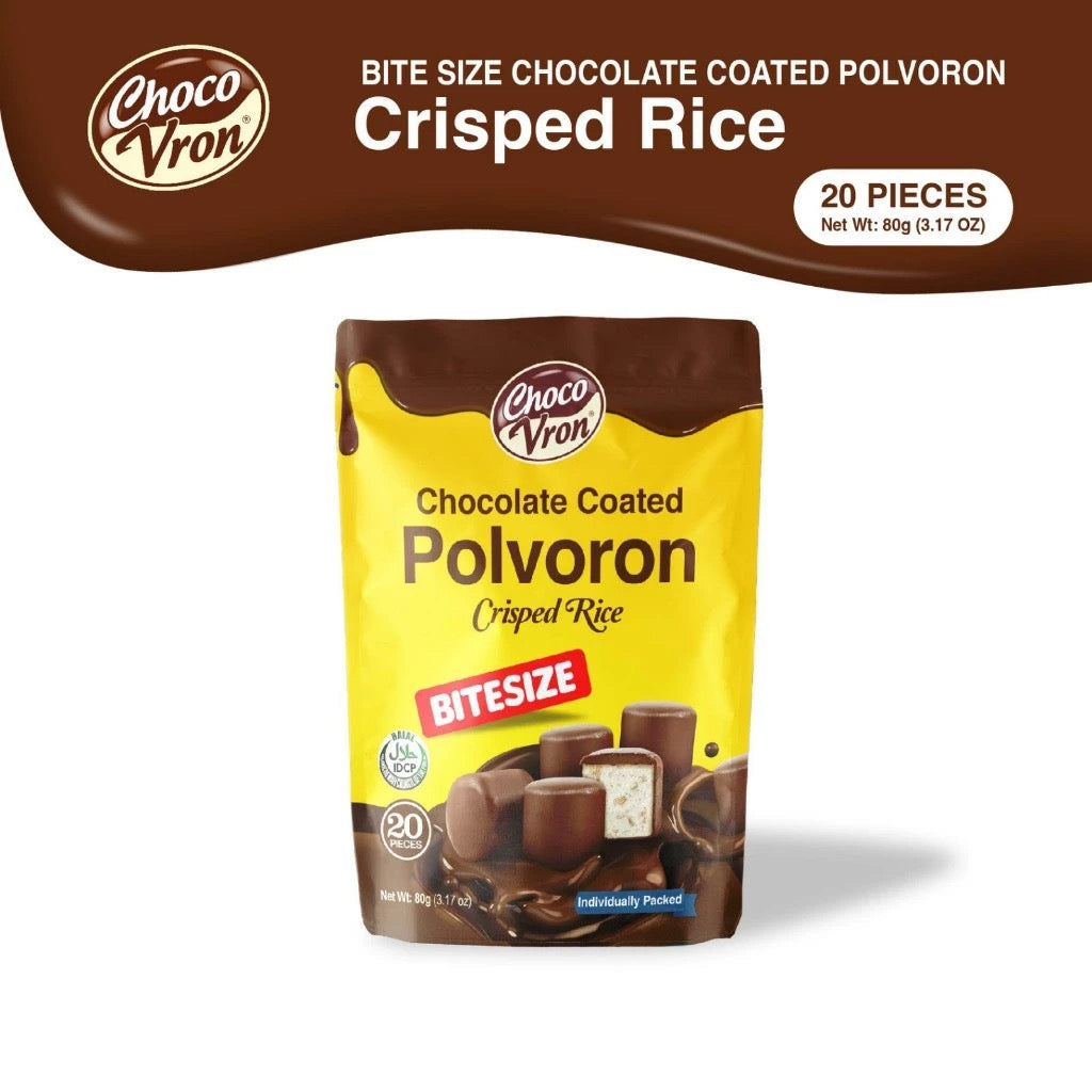 ￼ChocoVron Bite Size Crisped Rice 80g